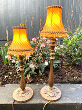 Vintage lamps 20s 30s art deco barbola Arts & Crafts gilt Bloomsbury shabby chic