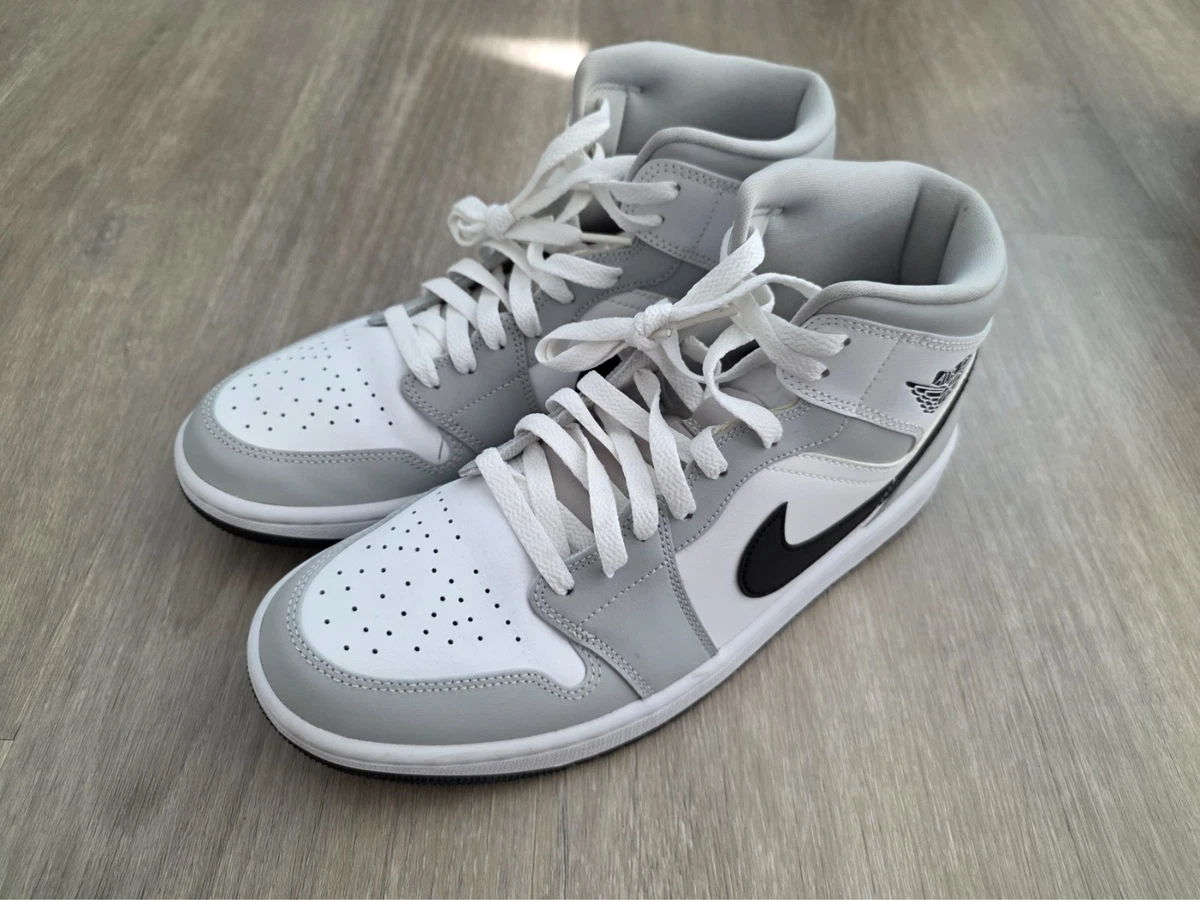 Jordan 1 Mid Grey Fog W for sale | eBay