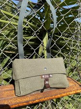 Swiss Army Military Bag Shoulder Salt Pepper Switzerland Satchel CANVAS