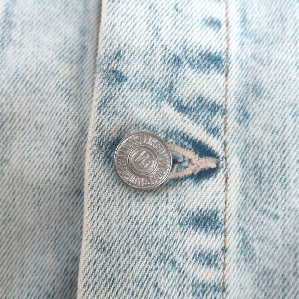 Jaqueta jeans MOTHER The Big Shorty Saved By The Bell jeans leve tamanho grande - Imagem 4 de 4