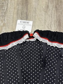 Ann Summers Wonderland Black Spot Basque Corset & Thong Size 8 - Retro Vintage