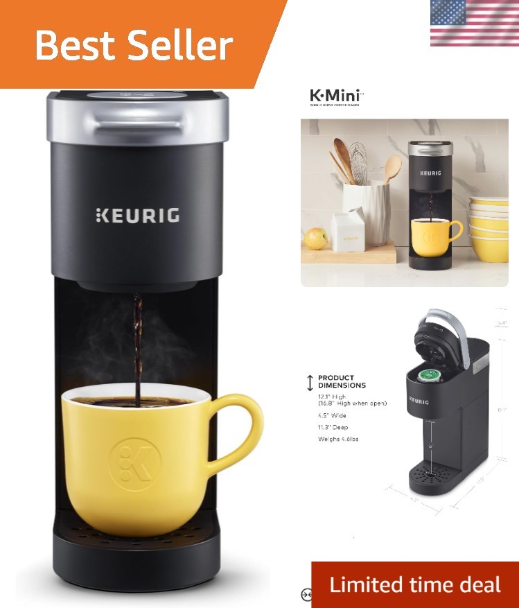 Single Serve K-cup Pod Small Space Compact Black