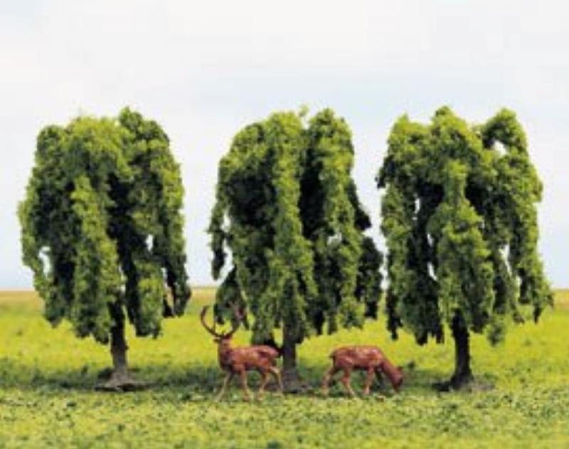 Gaugemaster GM1823 Weeping Willow Trees (Pk3) 8cm high each.