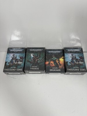 Warhammer 40K Datacards   Drukhari, Thousand Sons (2) & Tyranids (All Sealed)