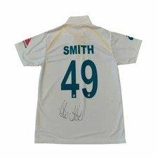 STEVE SMITH SIGNED AUSTRALIA TEST CRICKET SHIRT