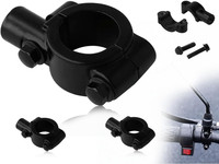 2 StüCk Motorrad Spiegelhalterung,Universal Lenkerhalterung Spiegeladapter,Halte