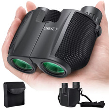 COMET Binoculars 10X25 Long Range Pocket HD Telescope Folding Compact Bak4 Prism