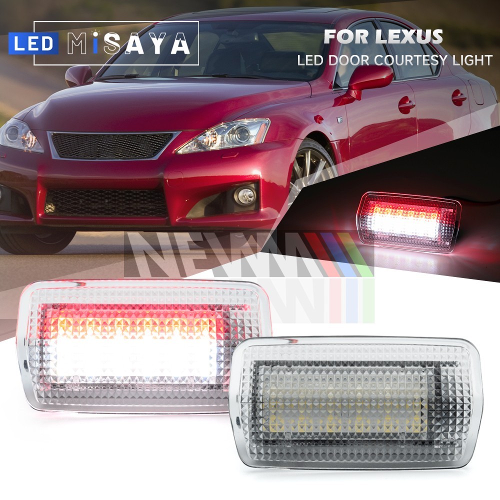 Red+White LED Door Courtesy Welcome Light For Lexus RX350 IS250