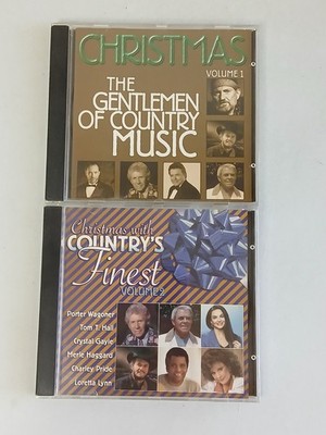 Christmas with the Gentlemen of Country Music Country's Finest Vol 1 & 2 CD Lot