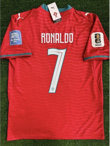 Cristiano Ronaldo World Cup 2026 New Jersey CR7 Red Portugal 25–26 Size M