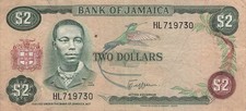 Jamaica 2 Dollars 1982 P-65a
