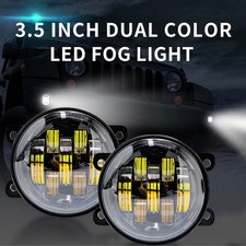 Universal Car Led Fog Lights Night Vision Driving Lights 1 Or 2 Color Choice Universal Car Led Fog Lights Night Vision Driving Lights 1 Or 2 Color Choice