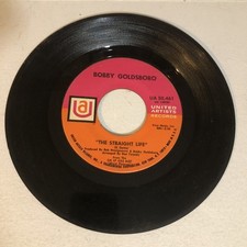 Bobby Goldsboro Straight Life 45 Vinyl Record Vintage United Artists Records