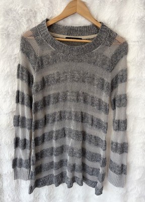 SITA MURT Linen Blend Striped Relaxed Knit Top Jumper Size 40 Fit 10-12
