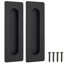 2 Pack 7 Inch Large Recessed Finger Flush Pulls for Barn and Pocket Doors