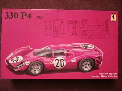 Fujimi 1/24 Scale FERRARI 330 P4 BERLINETTA No.26 Plastic Model Kit Japan Used