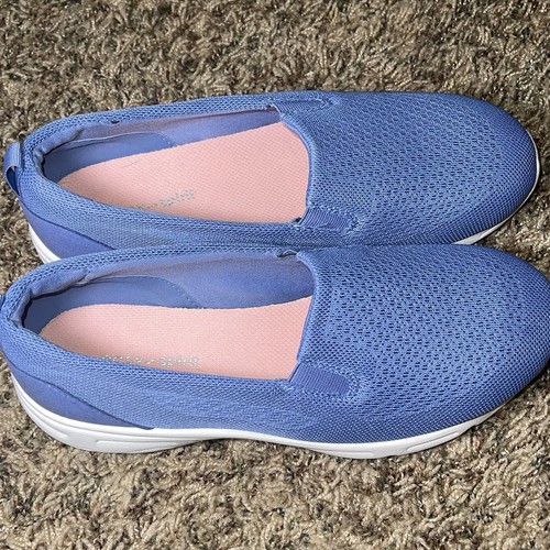 Easy Spirit Brinley Slip-On Sneaker Women's Size 7 Wide Blue Purple Mesh New - Picture 3 of 7
