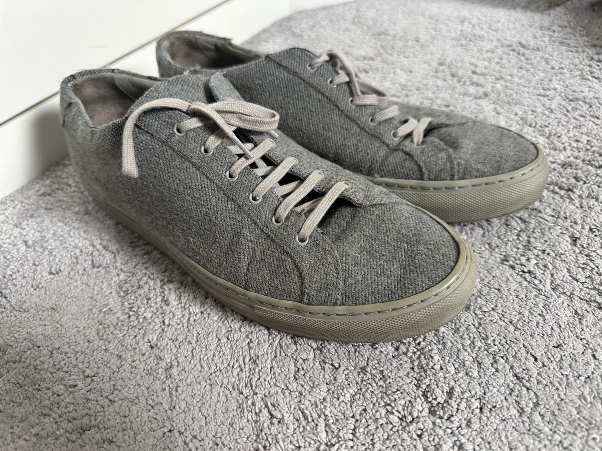 Common Projects Achilles Low grey wool sneakers, rare, Size 43