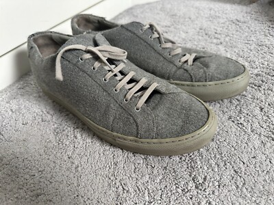 Common Projects Achilles Low grey wool sneakers, rare, Size 43 UK 9, used  UK
