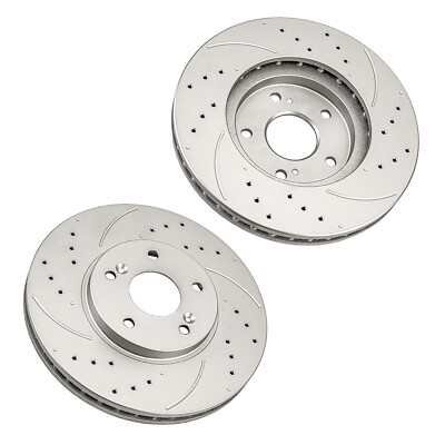2pcs Front Drilled Brake Rotors 31275 For Acura TSX 2008-2011 Honda Accord