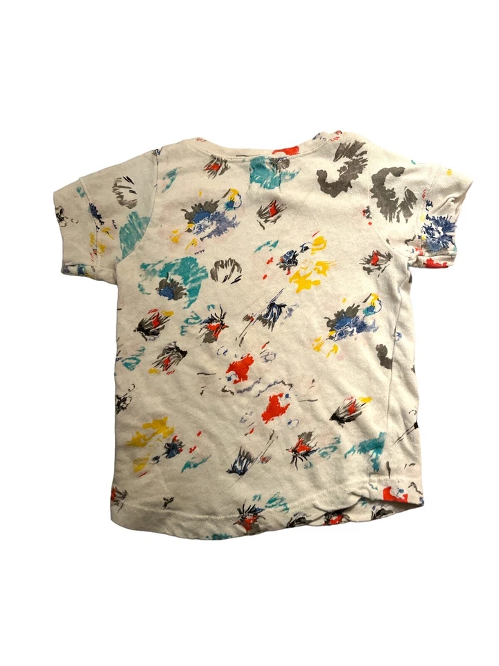 Camiseta Peek Abstracta Acuarela Artística Garabato Floral Talla Pequeña (4-5Y) Foto 2 de 4