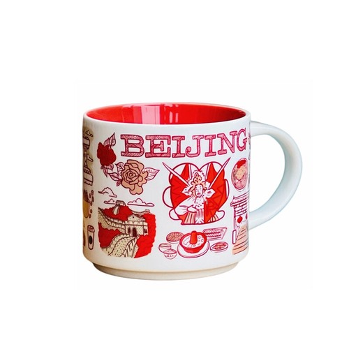 Starbucks China Been There Series BTS Beijing 14oz Coffee Mug Office Ceramic Mug - Picture 4 of 10