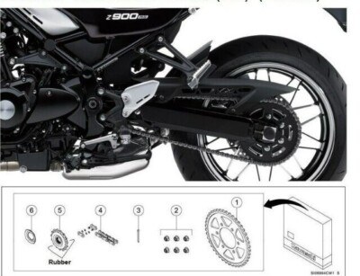 0xKenページです。 2022 GENUINE OEM KAWASAKI COMPLETE CHAIN FRONT REAR SPROCKET