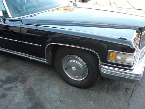 75 - 76 Cadillac DeVille, Fleetwood Headlight bezel RH ORIGINAL USED OK CHROME - Picture 11 of 16