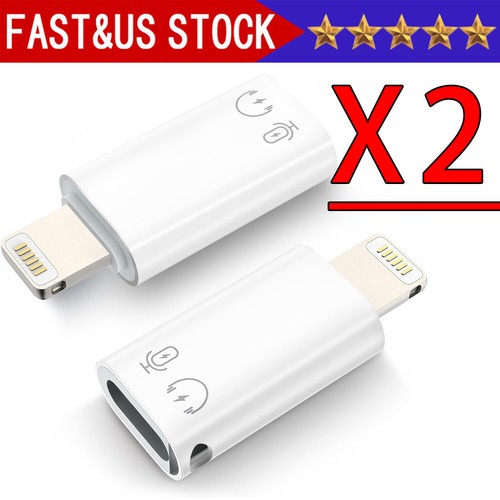 2x USB Type C Female to iOS Male Adapter For iPhone 14/13/12/11/XR/XS/SE 3