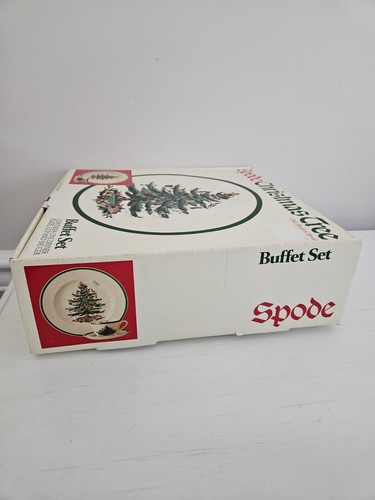 Spode Christmas Tree BUFFET SET 3 piece Vintage Dinner Plate Cup Saucer NIB - Picture 23 of 23