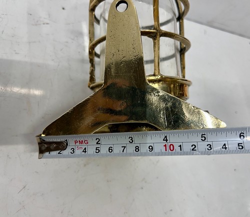 Antike maritime Wandleuchten - Original Messing Schiff Durchgangsleuchten, 2er Set - Bild 12 von 12