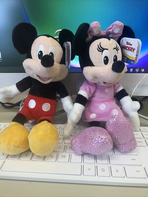 Disney Junior Mickey Mouse Funhouse 10'' Plush Doll- Mickey & Minnie