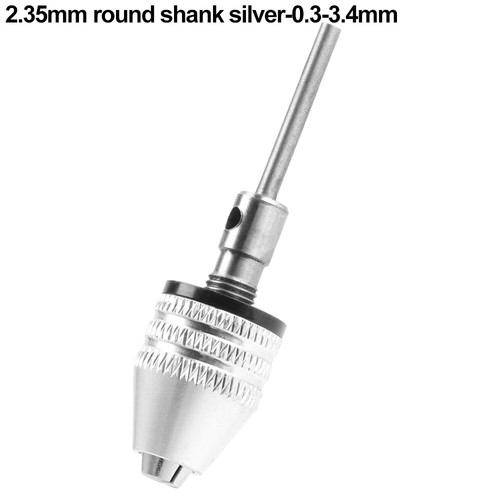 Convertitore 0.3mm-8mm 1/4"Hex Shank Rotonda Shank Keyless Drill Chuck - Foto 17 di 18