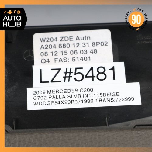 08-11 Mercedes W204 C300 C350 Navigation LCD Display Screen Monitor w/Cover OEM - 第 12/12 張圖片