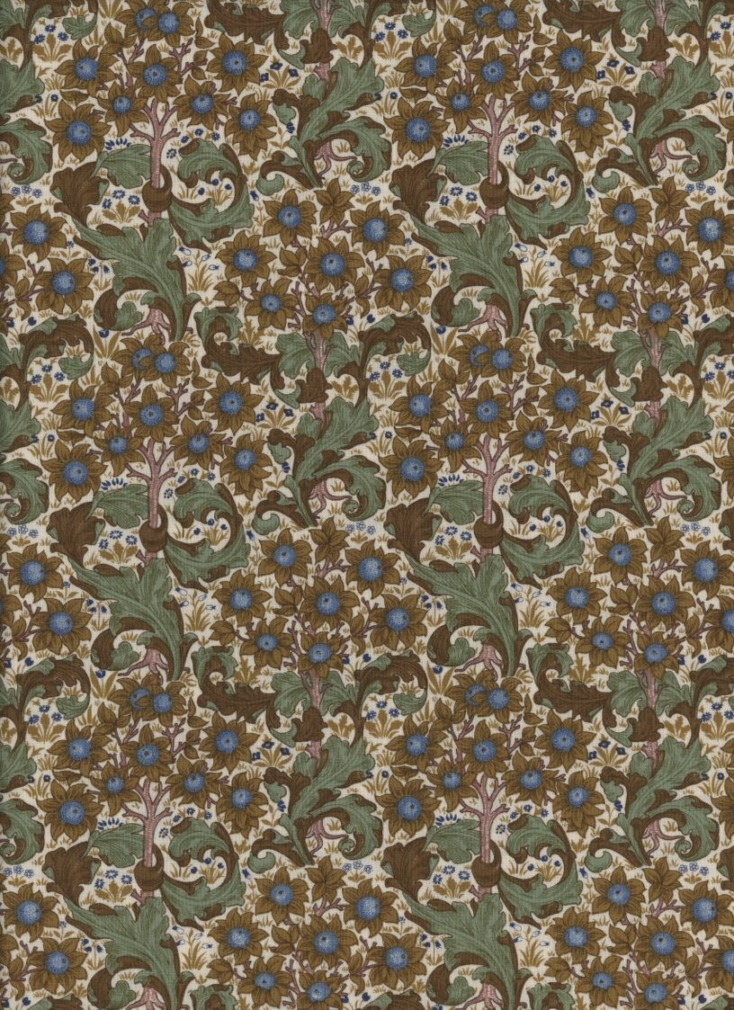 17x42 William Morris Maidens Collection Green Acanthus Woodrow Studio London
