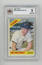 1966 Topps #554 Jim Northrup SP - BVG 5 Excellent - Detroit Tigers