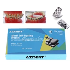 Dental Passive Self-Ligating Bracket Braces Roth.022 Hooks 3-4-5 Buccal Tubes