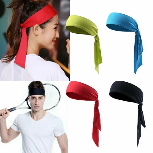 Yoga Tennis Running Sweat Headband Pirate HairBand Free Bandage Men Women Sports - Picture 7 of 19