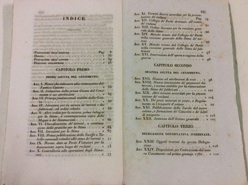 Storia del catasto prediale milanese 1844 Carlo Lupi - Picture 3 of 5