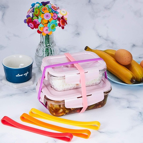 12X Elastic Silicone Rubber Bands Large A5 Notebook Gifts Wrapping Packing Bands - Picture 4 of 15