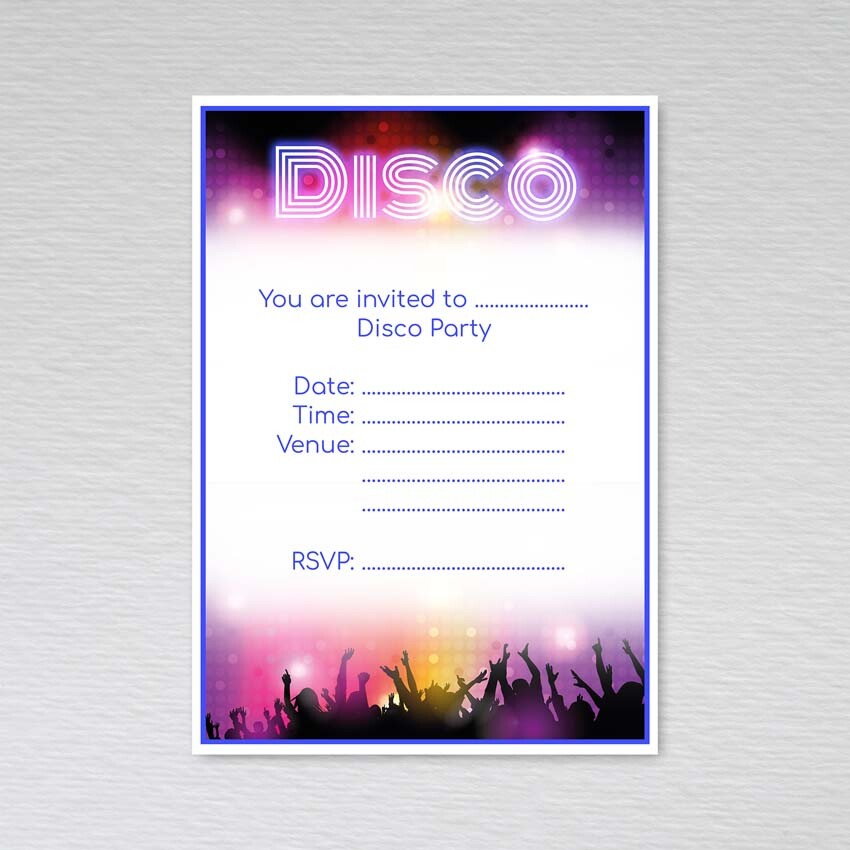 pack-of-disco-party-invitations-birthday-invites-discotheque-kids-adults-retro-ebay for Free Printable Disco Party Invitations Templates Pack of Disco Party Invitations Birthday Invites Discotheque Kids & Adults Retro | eBay for Free Printable Disco Party Invitations Templates