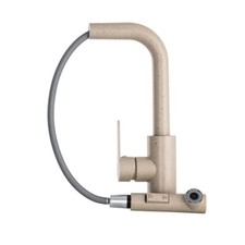 Küchenarmatur Beige Granit Ausziehbar Spültischarmatur mit Brause