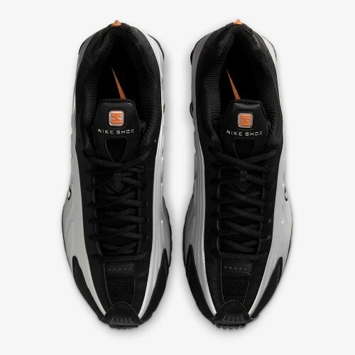 Nike Shox R4 Bright Mandarin Metallic Silver Vast Grey