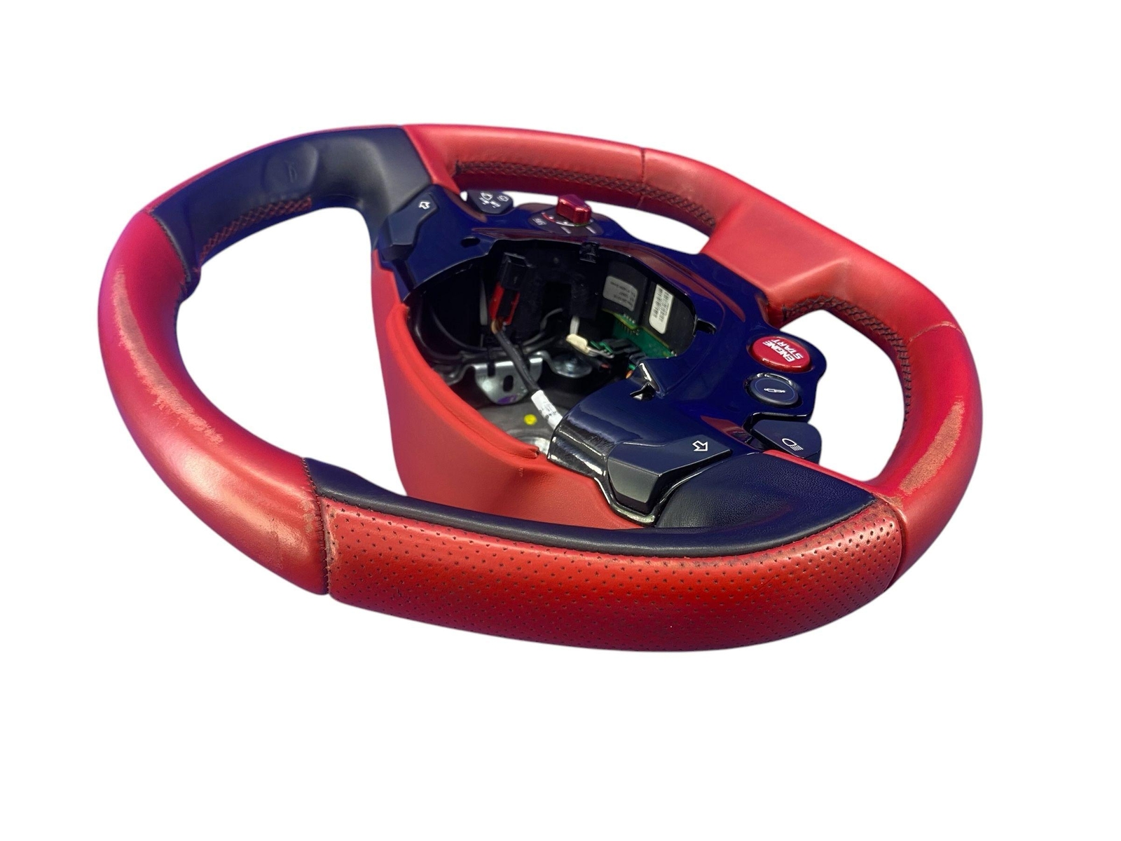 2015-2018 FERRARI CALIFORNIA T FRONT LEFT DRIVER STEERING WHEEL BLACK *WEAR*