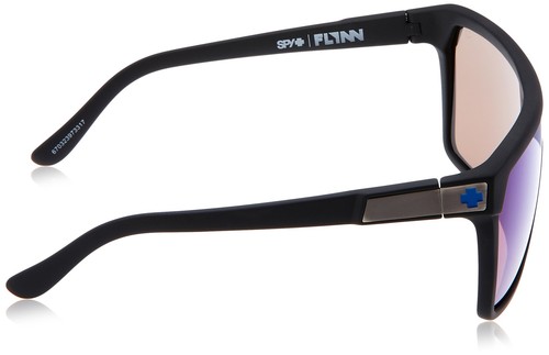 Spy - Flynn Sunglasses, Soft Matte Black/Happy Bronze/Dark Blue Spectra - Picture 3 of 4
