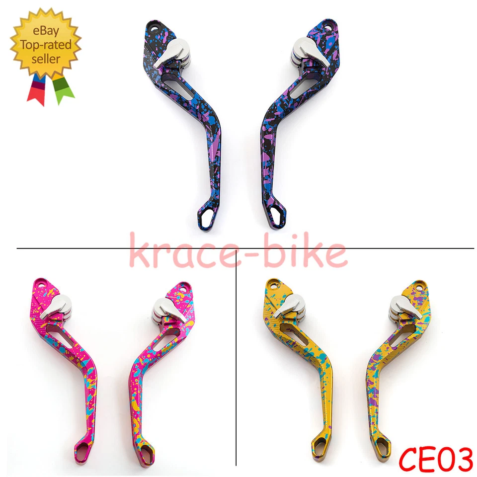 Para Honda CBR125R 2004-2023 Palancas de embrague de freno de camuflaje cortas y largas ajustables Foto 3 de 4
