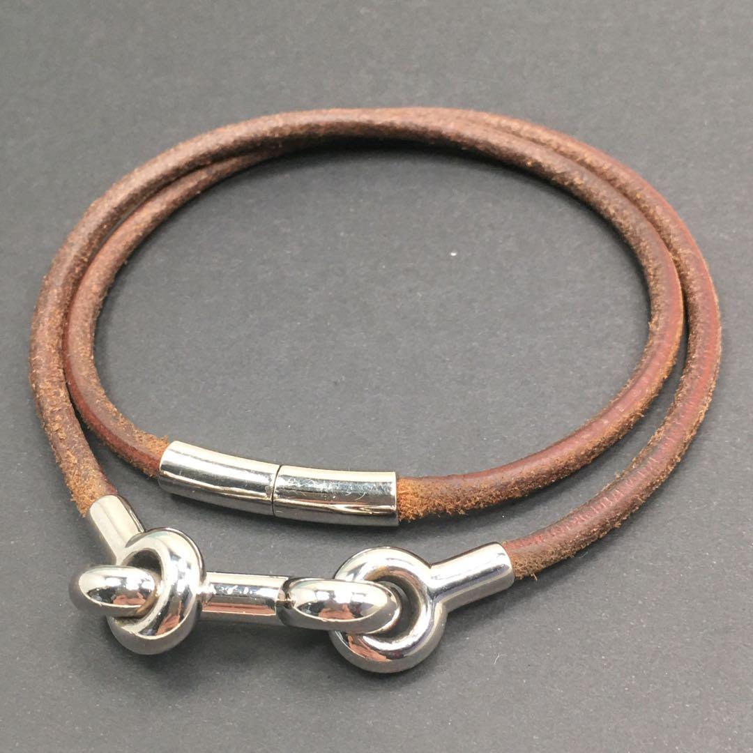 Rare and beautiful Hermes leather choker necklace | eBay