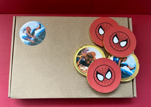 20 Spider Man Chocolate Coins☄️Superhero Party Bag Filler💥Chocolate Class Gift - Picture 11 of 11