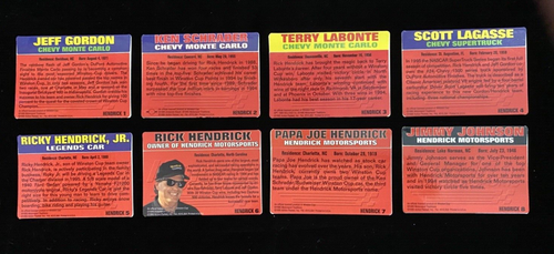 RARE 1995 HENDRICK ACTION PACKED COMPLETE 8 CARD SET JEFF GORDON TERRY LABONTE - Picture 2 of 3