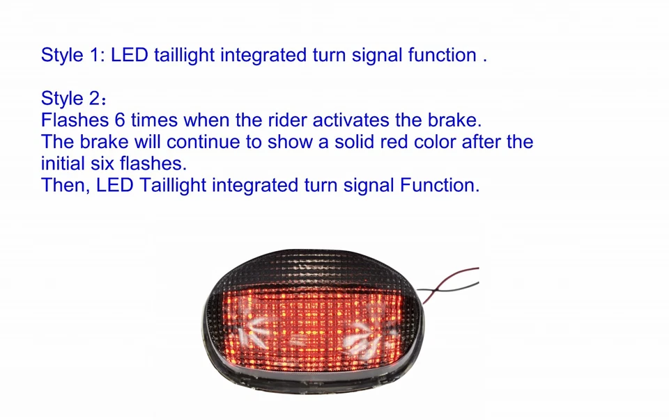For Triumph 02-06 Daytona 955i; 03-05 Speed Four ; LED Rear Lamp Brake Taillight - Image 2 of 4